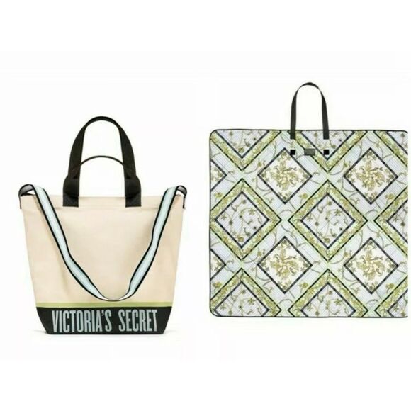 Vintage Victoria’s Secret VS , cooler bag/Pocketbook/tote & packable blanket - Picture 5 of 12